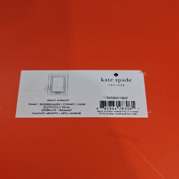 Kate Spade Grace Avenue Silver Frame - Picture 1 of 3